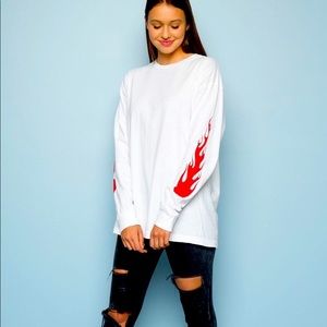 Brandy Melville Flames Top